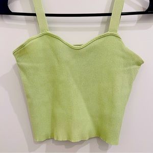 Zara knit crop top Green - Size S